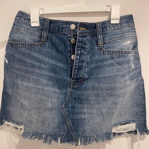 New Madewell denim skirt
